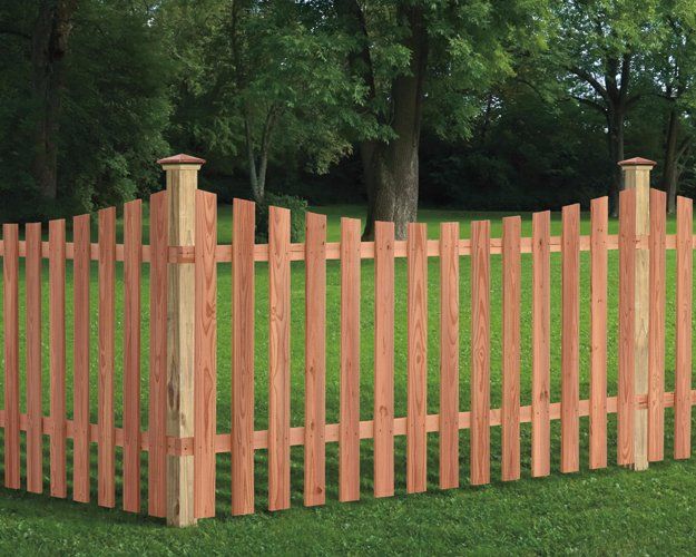 Picket Wood Fence Style
